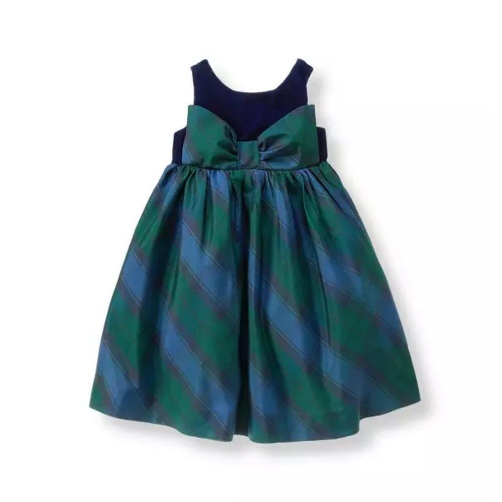 Janie and Jack Bow Tartan Dress Size 18-24 Months